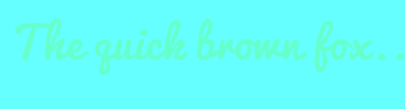 Image with Font Color 66FFCC and Background Color 66FFFF